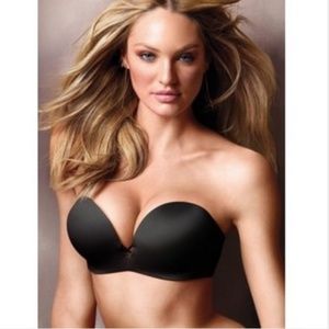 NEW Victorias Secret Bombshell Strapless Bra Black